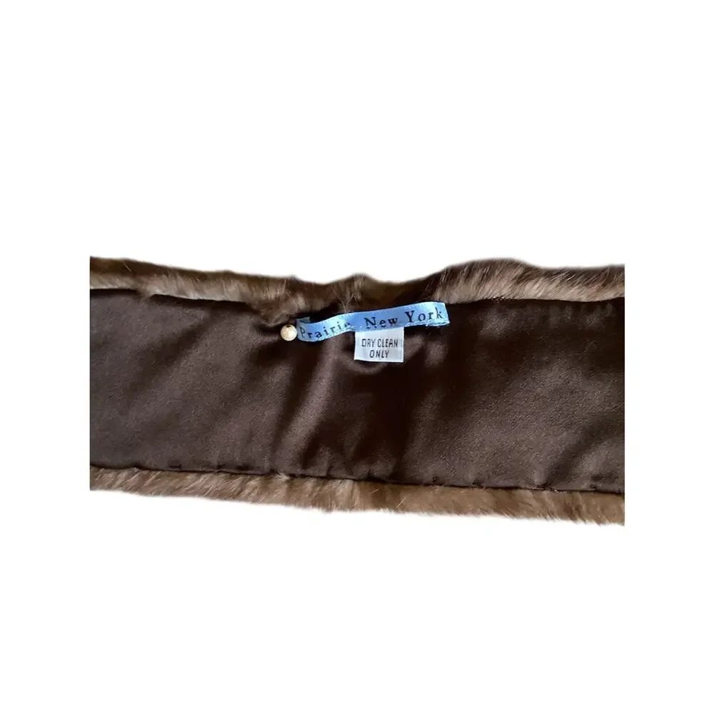 Vintage Prairie New York Mink Fur Scarf / Collar